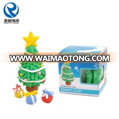 PC037748,Easy Play Clay Colorful Christmas Tree, Kids Easy Cute Clay Play Toy Christmas Gift